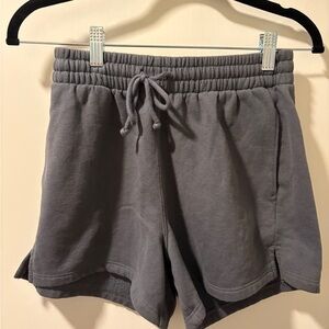 Abercrombie & Fitch Gray Elastic-Waist Athletic Shorts